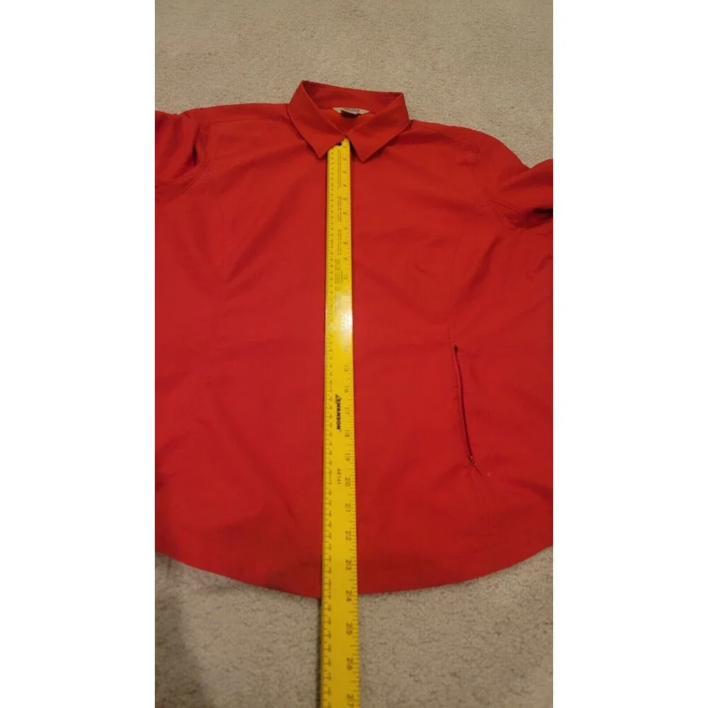 Duluth Trading Co Coolplus Long Sleeve Roll Tab Snap Vented Reddish Orange LG - Picture 9 of 9